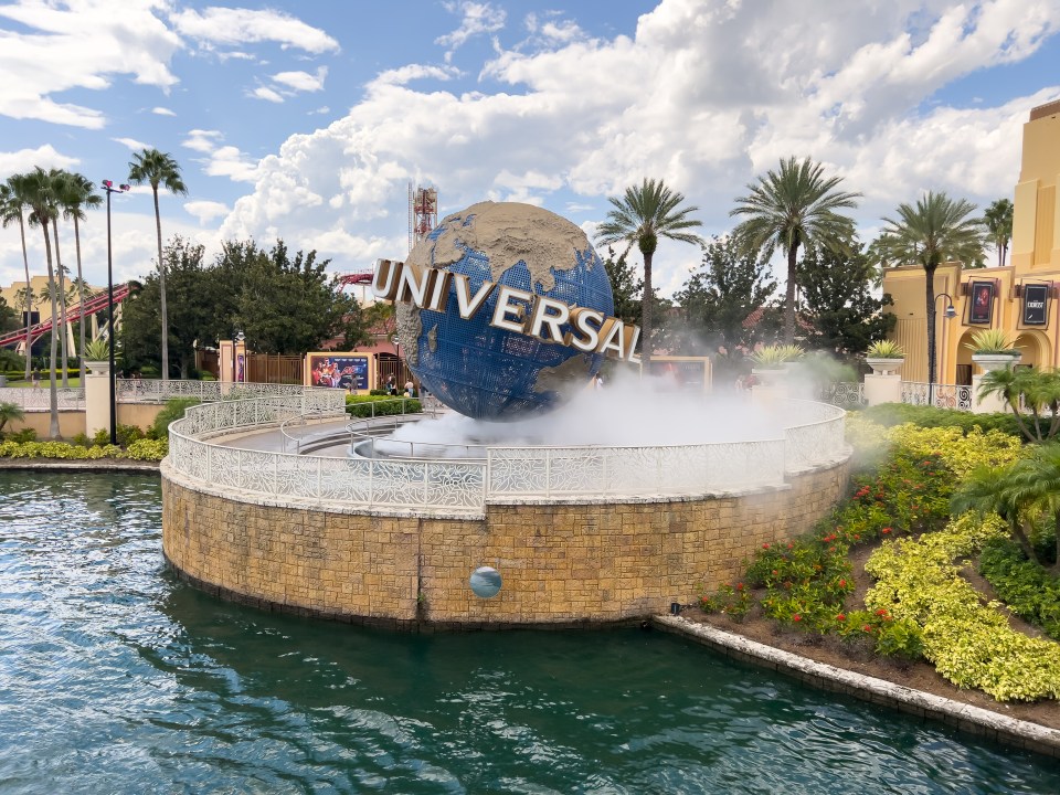 Universal Studios Florida entrance with globe.