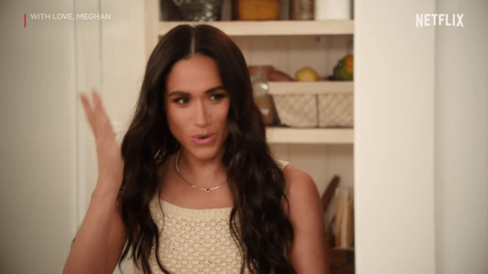 Meghan Markle in a Netflix documentary.