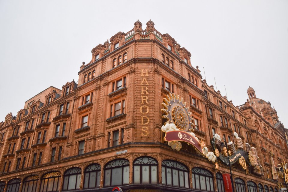 Harrods department store in London.