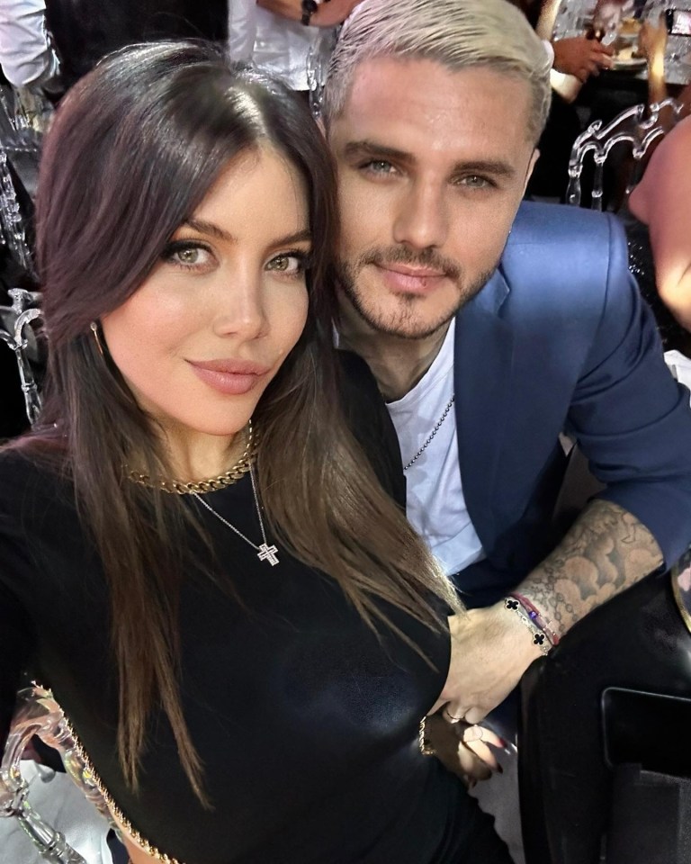 Wanda Nara and Mauro Icardi.