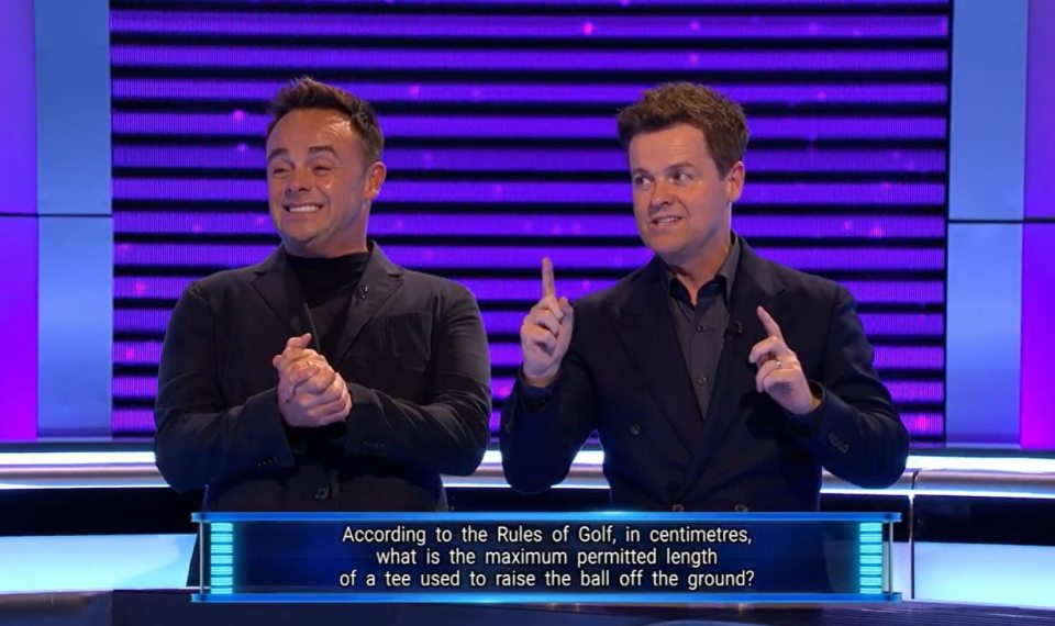 Ant and Dec do their best to help contestants in tonight's Limitless Win