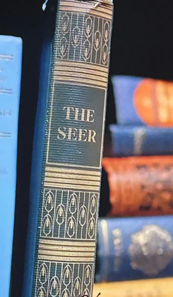 The Seer book spine.