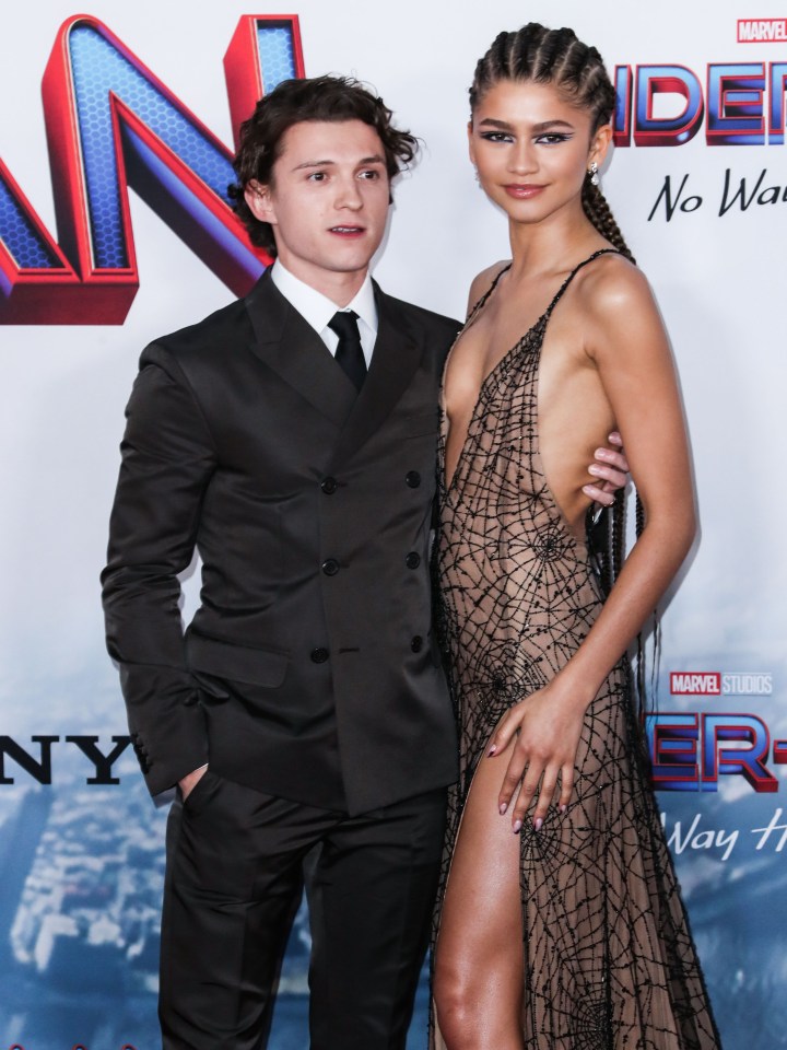 Tom Holland and Zendaya at the Spider-Man: No Way Home premiere.